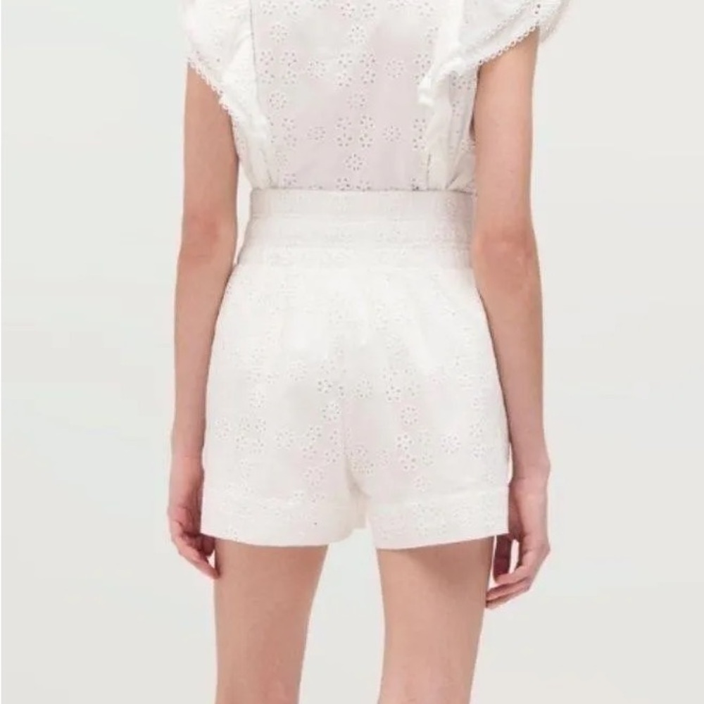 NWT HILL HOUSE HOME The Eyelet Livie Nap Shorts in White Eyelet - Picture 6 of 12